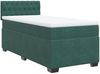 vidaXL Boxspringbett mit Matratze Dunkelgrün 100x200 cm Samt 3286243 Bild 2