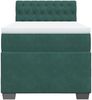 vidaXL Boxspringbett mit Matratze Dunkelgrün 100x200 cm Samt 3286243 Bild 4