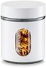 ZELLER 19790 Vorratsglas 600 ml mit Metallmantel WEISS, pulverbeschichtet Bild 2