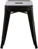 Hocker FULDA 4er Set - 40 x 40 x 46 cm, Metall, Schwarz | Küchenhocker Esszimmerhocker Stapelhocker Bild 2