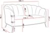 Sofa Telomin (Farbe: Eureka 2121, Füße: Schwarz Chrom) Bild 5