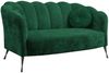 Sofa Telomin (Farbe: Eureka 2121, Füße: Schwarz Chrom) Bild 2