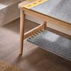 SoBuy HFSR01-N Schuhbank, Massivholz, Lackiert, Helle Eiche, 110 x 44 x 37 cm Bild 5