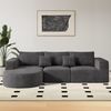 HawthyHome Sofa Cloud-Cord Ecksofa L-form 264x177 cm, 1 Teile, Montagefrei Couch mit zwei Kissen für Wohnzimmer & Schlafzimmer Bild 4