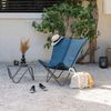 POP UP XL Gartenstuhl, BeComfort Bezug: Dark grey, Stahlrohrgestell: Titane Bild 4