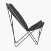 POP UP XL Gartenstuhl, BeComfort Bezug: Dark grey, Stahlrohrgestell: Titane Bild 2