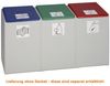 VAR GmbH Kunststoffcontainer 3-fach 60 L Mülltrennsystem Bild 1