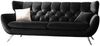 KAWOLA Sofa CHARME 2-Sitzer Velvet schwarz 94 x 95 x 175 cm Bild 3