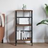 vidaXL Bücherregal Geräucherte Eiche 40 x 29,5 x 81 cm Holzwerkstoff 883900 Bild 4