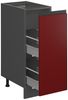 Apothekerschrank R-Line Rot 30 cm J-Shape, AP Eiche Vicco Bild 4