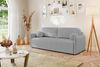 MEBLINI Sofa mit Schlaffunktion - ANAKIN - 210x90x93cm - Grau Boucle – Schlafcouch Ausziehbar - Schlafsofa mit Bettkasten - Sofabett - Couch mit Schlaffunktion – Klappsofa Bild 2