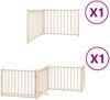 vidaXL 6-tlg. Hundetor mit Tür Faltbar 480 cm Pappelholz 3155721 Bild 2