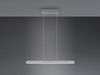 LED Pendelleuchte HELIOS Silber dimmbar & höhenverstellbar bis 150cm, B: 100cm Bild 3