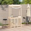vidaXL Gartenbar mit Dach 112,5x57x195,5 cm Massivholz Kiefer 832534 Bild 3