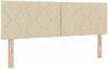 vidaXL Boxspringbett mit Matratze Creme 190 x 140 cm Stoff 3341291 Bild 5
