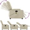 vidaXL Massagesessel mit Relaxfunktion, Kunstleder, Creme 3206053 Bild 5
