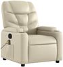 vidaXL Massagesessel mit Relaxfunktion, Kunstleder, Creme 3206053 Bild 3