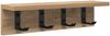vidaXL Wandmontierter nachttisch Artisan-Eiche 40 x 10,5 x 10,5 cm 874354 Bild 2
