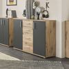 Kommode >BC 1040< in Grau matt - 120x84x35 (BxHxT) Bild 4