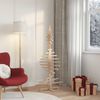 vidaXL Holz-Weihnachtsbaum zur Dekoration 150 cm Massivholz Kiefer 4103971 Bild 3