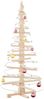vidaXL Holz-Weihnachtsbaum zur Dekoration 150 cm Massivholz Kiefer 4103971 Bild 4