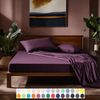 Carpe Sonno Feinjersey Bettlaken aus 100% Baumwolle, Violett, 90-100x200 cm Bild 2