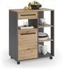 Küchenbuffet Pure Artisan-Eiche/Anthrazit 72.2 x 90.8 cm Vicco Bild 5