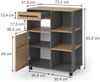 Küchenbuffet Pure Artisan-Eiche/Anthrazit 72.2 x 90.8 cm Vicco Bild 2