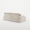 Ecksofa Schlafsofa Sofa VENEDIG Stoff Arena Creme Ottomane Links Bild 5