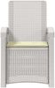 vidaXL Liegesessel Garten Rattan-Optik 2 pcs Weiß und Creme PP 8012024 Bild 5