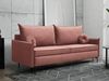 Mirjan24 'Cesechi' Schlafsofa mit Bettkasten, Kissen mit Reißverschluss, 101 x 216 x 96 cm, Rosa Bild 2