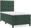 vidaXL Polsterbett mit Matratze Dunkelgrün 90x190 cm Samt Bild 2