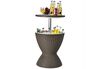 COSTWAY Gartentisch, Cool Bar höhenverstellbar, abnehmbar Deckel, bis 75kg Bild 1