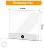 Rosnek LED Leselampe Buchlampe dimmbar mit Timer & 3 Lichtfarben, LED fest integriert, 1200 mAh, transparente Lichtplatte für Bett, Sofa, Büro & Reisen Bild 2