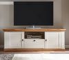 TV-Lowboard Hemsby in weiß Pinie / Eiche Landhaus 183 x 64 cm Bild 2