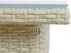 Beistelltisch Tisch Polyrattan Gartentisch Rattantisch Rattan Balkontisch Beige Bild 4