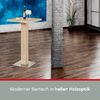 UNO Bartisch 70 x 70 x 107 cm Tischplatte und Säulengestell Holzwerkstoff foliert, Eiche Sonoma Optik, Küchentisch, Küchentresen, quadratischer Stehtisch, Bodenplatte Edelstahl gebürstet Bild 4