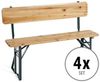 Stagecaptain Sitzbank "Hirschgarten" Bierzeltbank mit Lehne 119 cm (4-St), Gartensitzbank, Campingbank, Gartenbank zusammenklappbar Bild 4