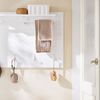 SoBuy FHK36-W Wandgarderobe, MDF, Lackiert, Weiß, 100 x 70 x 20 cm Bild 4