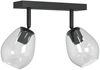 vidaXL Deckenstrahler Schwarz 33 x 13 x 26 cm Glas und Metall 42001219 Bild 2