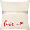 Kissen 2er Set Mit Aufschrift PLUMERIA Baumwolle 45 x 45 cm Beige Bild 4