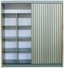 Bettso 'TIARA' Schiebetürenschrank, Holzwerkstoff Grün, 216x62x203cm Bild 4