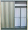 Bettso 'TIARA' Schiebetürenschrank, Holzwerkstoff Grün, 216x62x203cm Bild 5