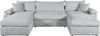 OTTO home Wohnlandschaft Cosy U-Form, B: 309 cm, Sitzaufbau im Sandwich-Federkern, 2 Zierkissen, Mega-Sofa, Cord oder Struktur weich, Kaltschaumauflage Bild 2