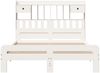 vidaXL Massivholzbett mit Regal ohne Matratze Weiß 140x190 cm Kiefer 3308895 Bild 4
