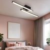 LED Deckenleuchte, schwarz, opal, beweglich, L 50 cm Bild 4