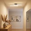 LED Deckenleuchte, schwarz, opal, beweglich, L 50 cm Bild 2