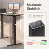 Desktronic Elektrisch Höhenverstellbarer Schreibtischgestell HomePro, Schwarz, mit Memory-Funktion, Anti-Kollisions Technologie, USB-A und USB-C-Ladeanschlüssen Bild 5