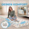 ELONEO Klappmatratze, Gästematratze, 3-teilige Faltmatratze, Schaumstoff extra dick (15cm), waschbar, Bandscheibenwürfel, klappbar, Faltbare Matratze, Erwachsene (Regenbogen, 90 x 200 x 15 cm) Bild 2