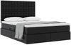 vidaXL Aufbewahrungsbett mit Matratze Schwarz 140 x 190 cm Kunstleder 3371665 Bild 3